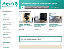 Tablet Screenshot of meyers-moebel.de